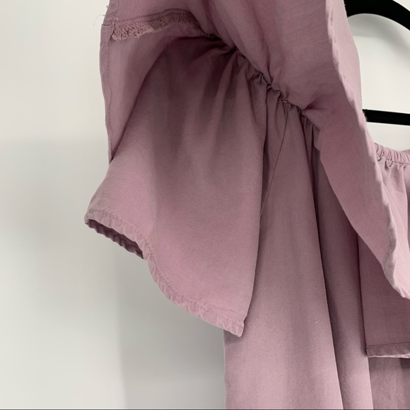 NWT Wishlist Apparel Lavender Off-Shoulder Tunic - Picture 3 of 7